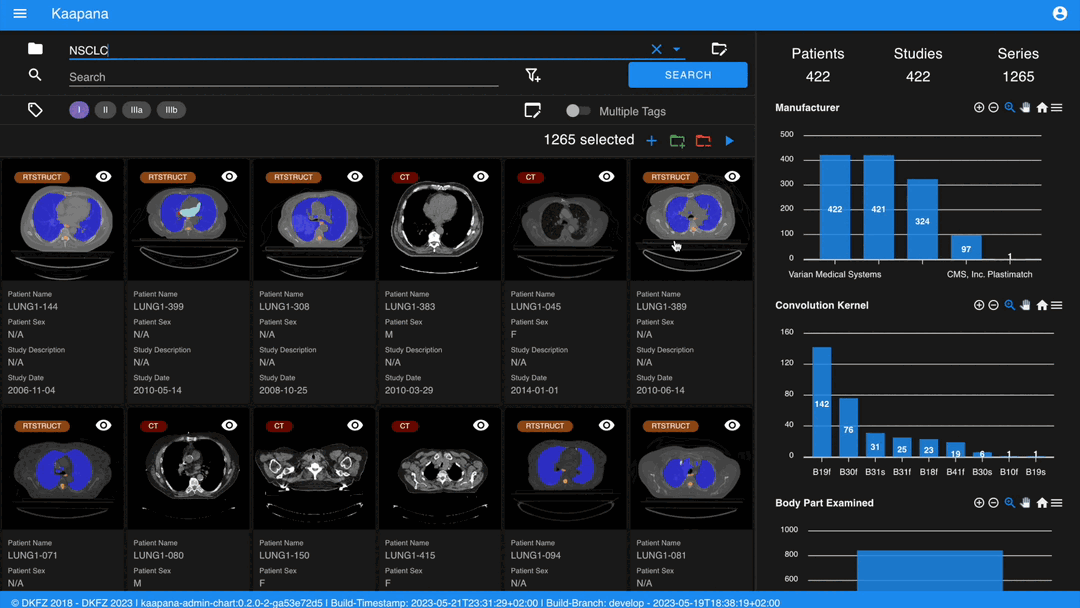 Interacting with the Metadata Dashboard